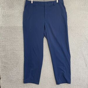 Medelita Performance Pants Men 36x29 Navy Flat Front‎ Chino